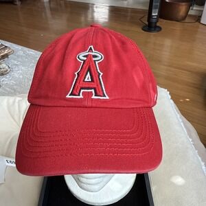 47 MLB Anaheim Angels Red Fitted Cap. XL 3D‎ Logo On Front Logo On Back 4694